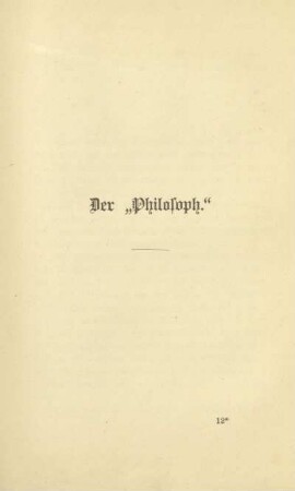 Der "Philosoph"