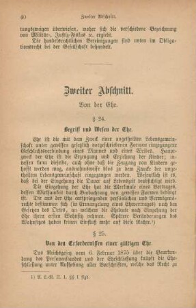 Zweiter Abschnitt. Von der Ehe