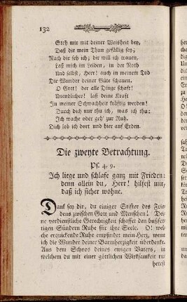Die zweyte Betrachtung