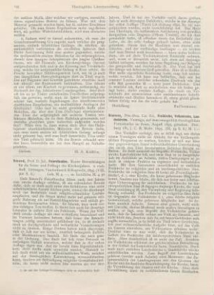 145-146 [Rezension] Smend, Jul., Feierstunden. Kurze Betrachtungen für die Sonn- und Festtage des Kirchenjahres. 2. verb. Aufl