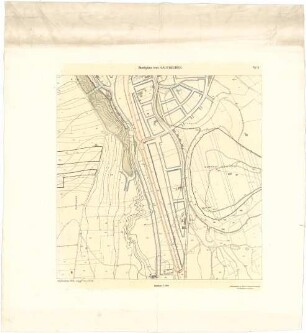 Fischer, Theodor; Kaufbeuren; Generalbaulinienplan - Stadtplan