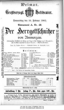 Der Herrgottschnitzer von Ammergau