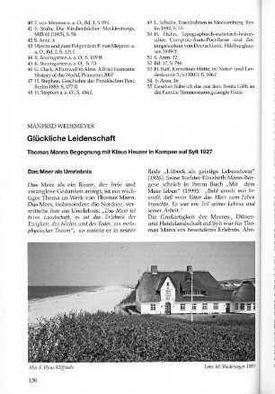 Abb. 1: Haus Kliffende Foto: M. Wedemeyer 190