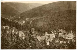 Bärenfels. Blick auf Bärenfels und Kipsdorf