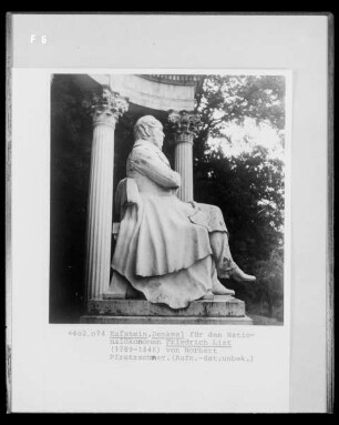 Denkmal für Nationalökonom Friedrich List