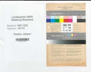 Entnazifizierung Johann Dorsch , geb. 04.02.1897 (Polizeibeamter)