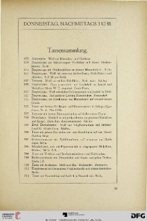 Donnerstag, nachmittags 3 Uhr (Nr. 693-870)