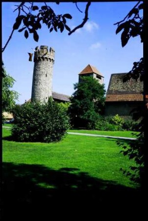 Ladenburg: alte Befestigungsanlage mit Hexenturm und Martinsturm