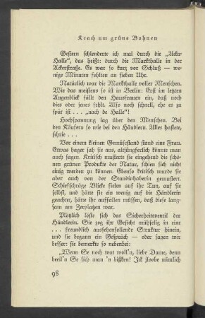 Krach um grüne Bohnen