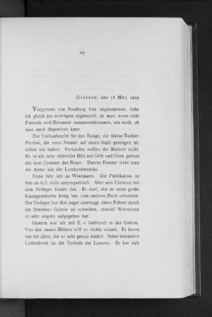 Dresden, den 18. März 1909