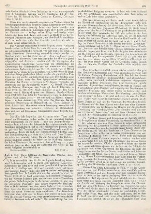675-677 [Rezension] Barth, Karl, Kurze Erklärung des Römerbriefes