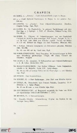 Graphik (Nr. 696-710)