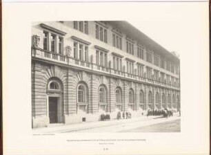 Friedrichs-Realgymnasium in der Mittenwalder Straße und der Schleiermacherstraße, Berlin: Ansicht Schulhaus (aus: Neubauten der Stadt Berlin, Bd. V, 1907)