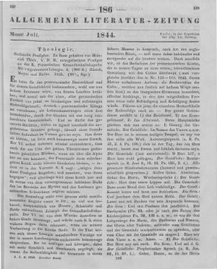 Thiele, H.: Sechszehn Predigten zu Rom gehalten. Zürich: Meyer, Keller 1843