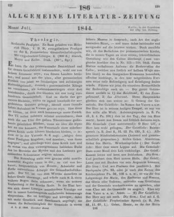 Thiele, H.: Sechszehn Predigten zu Rom gehalten. Zürich: Meyer, Keller 1843