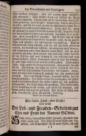 217-222, Der fuenfte Theil oder Classe