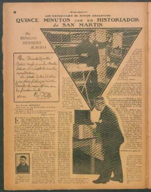 Quince minutos con un historiador de San Martín : Los reportajes de "Mundo Argentino"