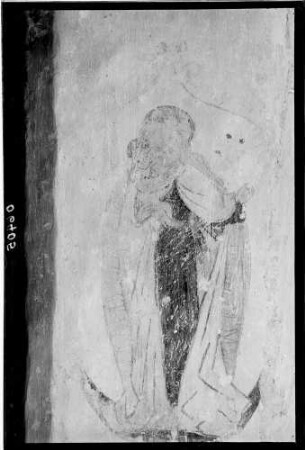 Heddesbach Evangelischen Peterskirche Wandmalerei Maria auf der Mondsichel (15. Jahrhundert)