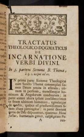 1-645, De Incarnatione Verbi Divini