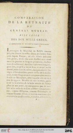Comparaison de la retraite du Général Moreau […]