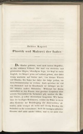 Drittes Kapitel. Plastik und Malerei der Inder.