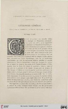 22: Exposition Universelle de 1867 : Catalogue général publié par la Commision Impériale, édité par E. Dentu