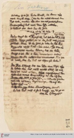 Briefe von Morris Jastrow an Carl Bezold: Brief von Carl Bezold an Morris Jastrow