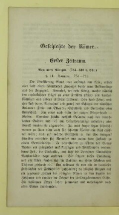 Erster Zeitraum. Rom unter Königen (754 - 510 v. Chr.)