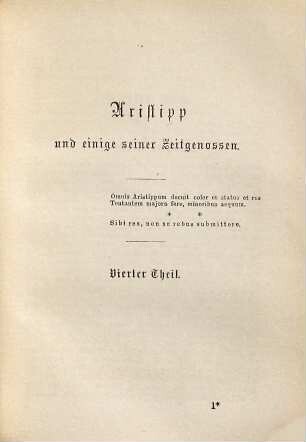 Wieland's Werke, 28. Aristipp ; 4