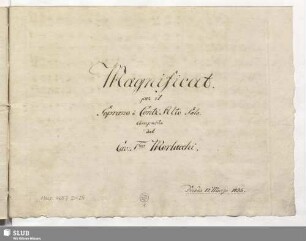 Magnificat - Mus.4657-D-24 : V (3), orch; A