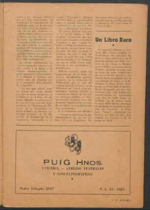 Un libro raro