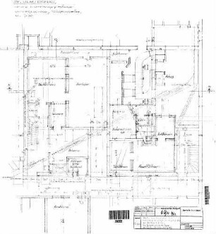 Ulm Hbf: Neues EG - Teilgrundriß Kühlanlage Empfangsgeb. 1. Bauteil