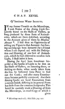 Chap. XXVIII. Of luminous Water Insects