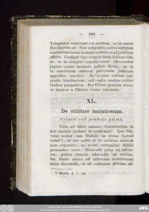 XL. De utilitate tentationum. Crescit sub pondere palma.
