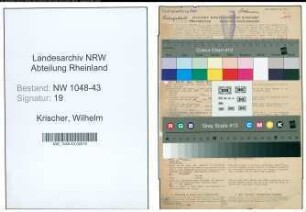 Entnazifizierung Wilhelm Krischer , geb. 03.07.1866 ()