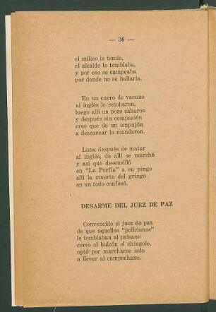 Desarme del juez del paz