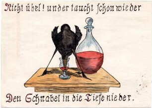 Rabe Hans Huckebein - 2. Postkarte