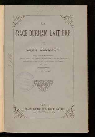 La race Durham laitière