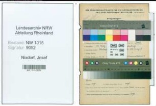 Entnazifizierung Josef Nixdorf , geb. 19.03.1911 (Bergmann)