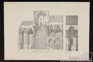 Weissenburg Stiftskirche A Theil des Längsschnitts. B Außensystem der Südfront