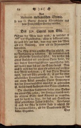 Aus Malouim medicinischen Chymie.