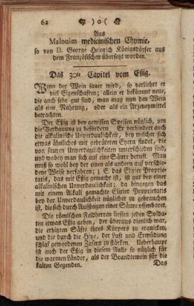 Aus Malouim medicinischen Chymie.