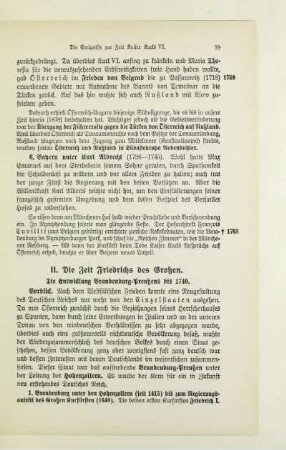 Die Entwicklung Brandenburg-Preußens bis 1740