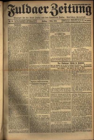 Ausgabe vom Freitag, den 01. März 1929.