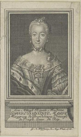Bildnis der Sophie Dorothee Marie de Brandenbourg