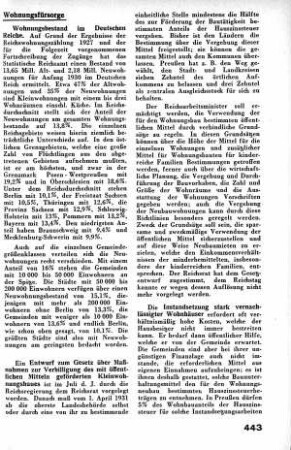 Instandsetzung stark vernachlässigter Wohnhäuser [Wohnungsfürsorge]