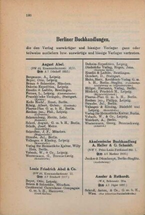 Berliner Buchhandlungen