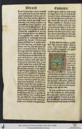 Die erst sant Peters canonica epistel