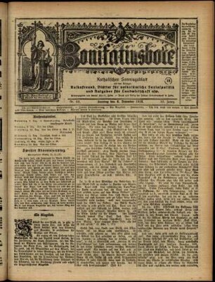 Ausgabe vom Sonntag, den 08. Dezember 1918.