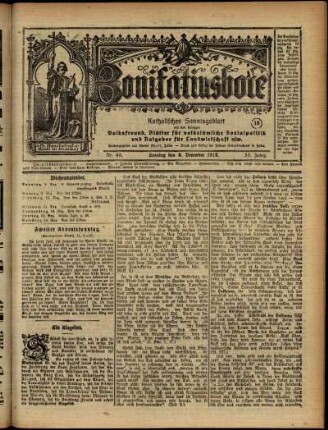 Ausgabe vom Sonntag, den 08. Dezember 1918.